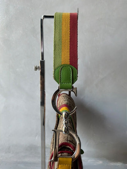 Dior John Galliano Rasta Saddle Bag