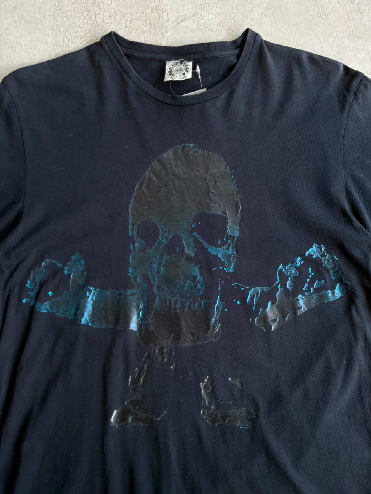 Chrome Hearts Vintage Foti Metallic Blue Tee