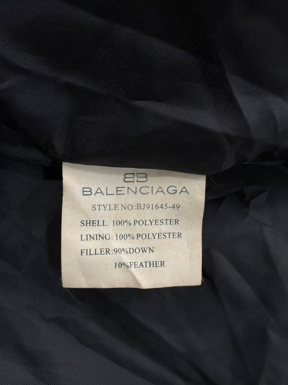 Balenciaga Vintage Green Puffer Jacket