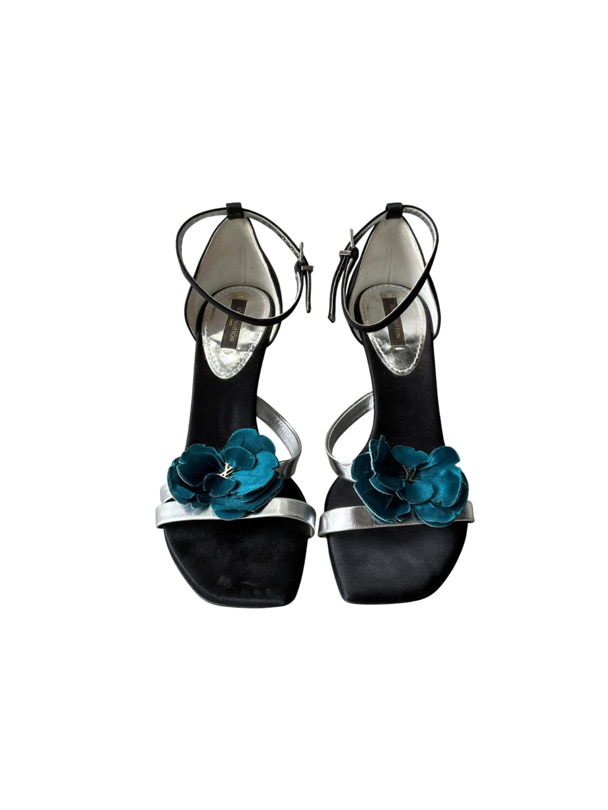 Louis Vuitton Satin Flower Sandals