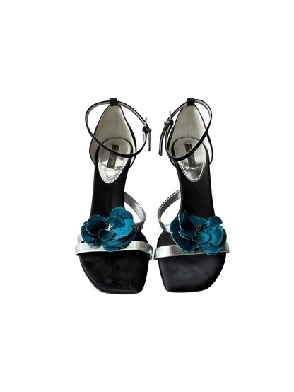 Louis Vuitton Satin Flower Sandals