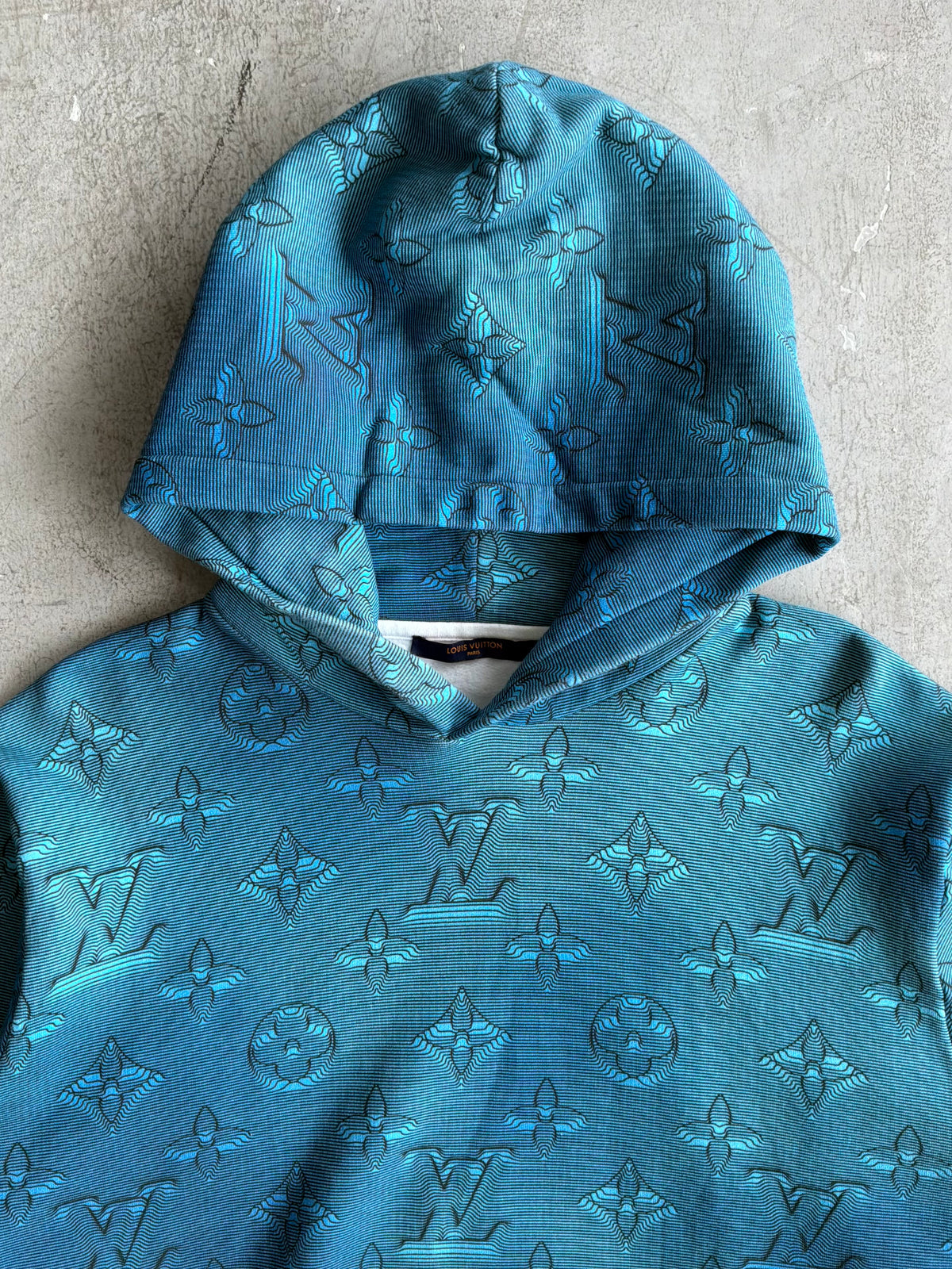 Louis Vuitton 2054 Blue Monogram Hoodie