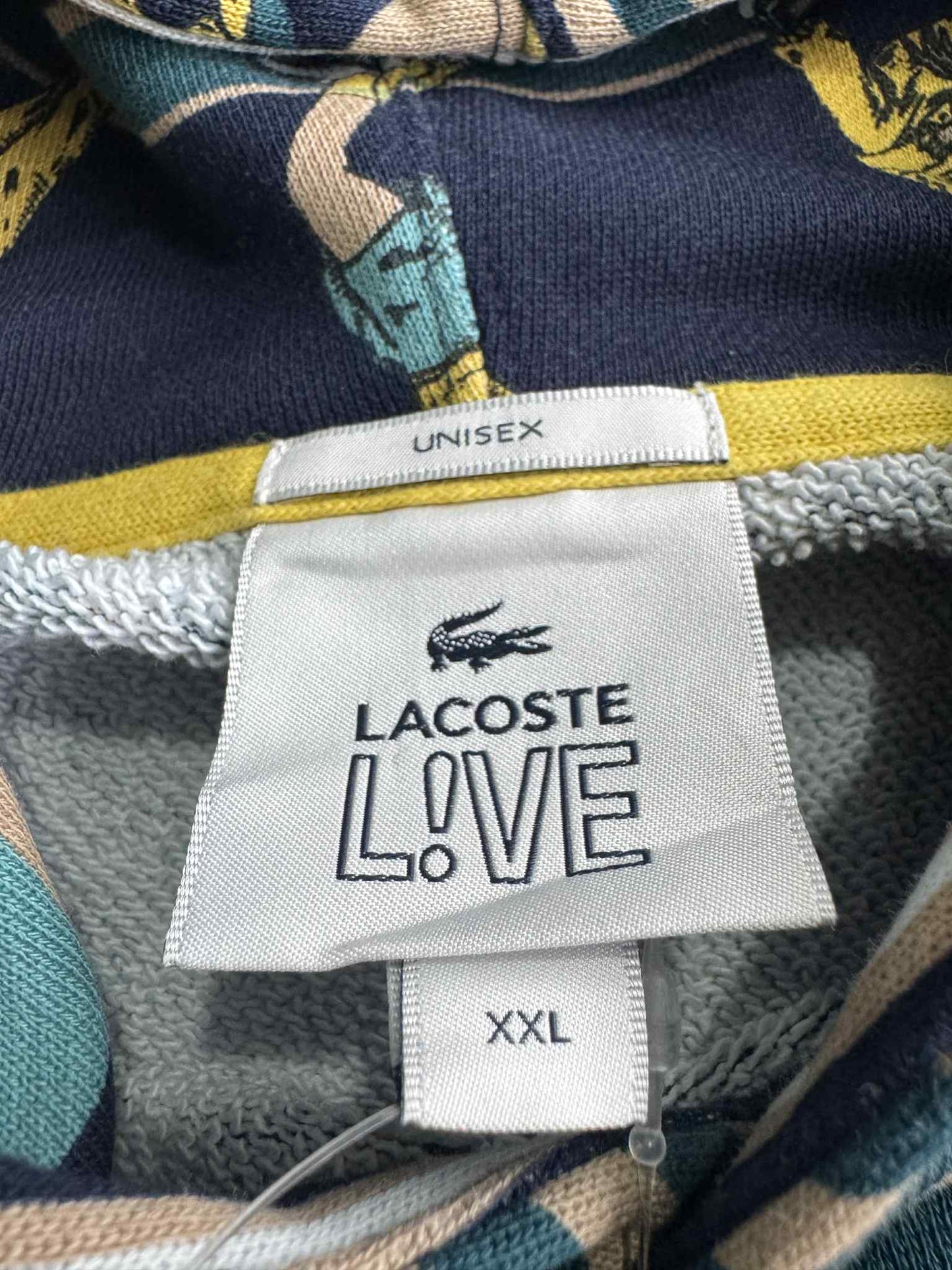 Lacoste Live Scarf Print Hoodie