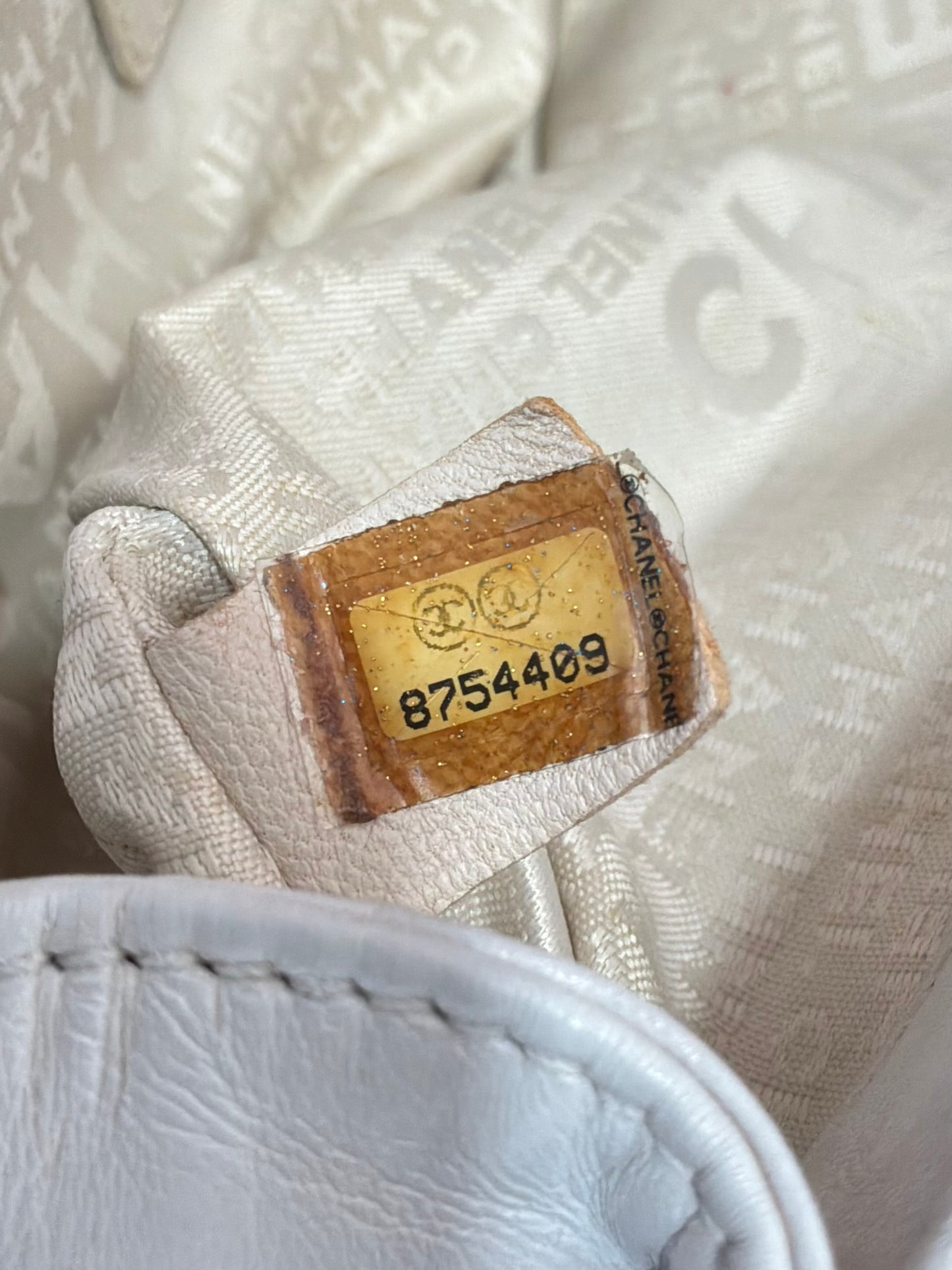 Chanel Choco Bar Quilted White Flap