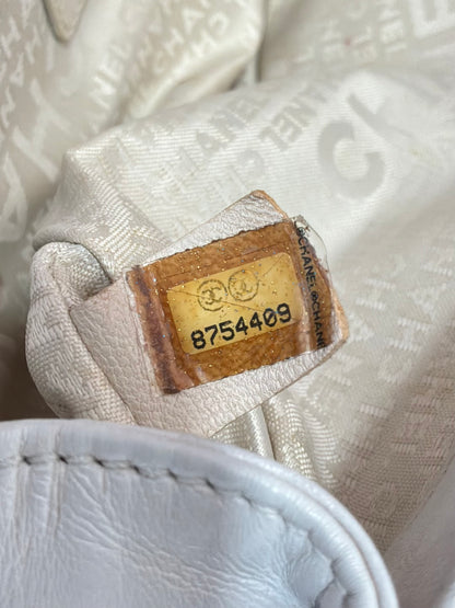 Chanel Choco Bar Quilted White Flap