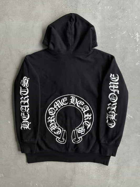 Chrome Hearts Horseshoe Script Thermal Zip Hoodie
