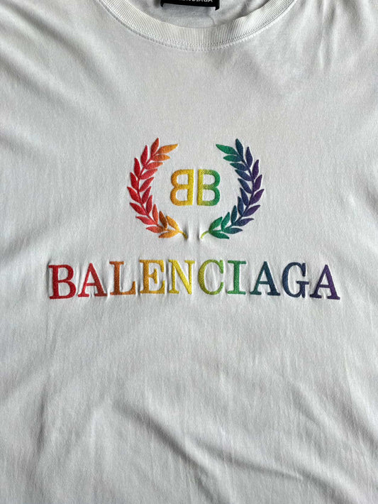 Balenciaga Flower  Script Tee