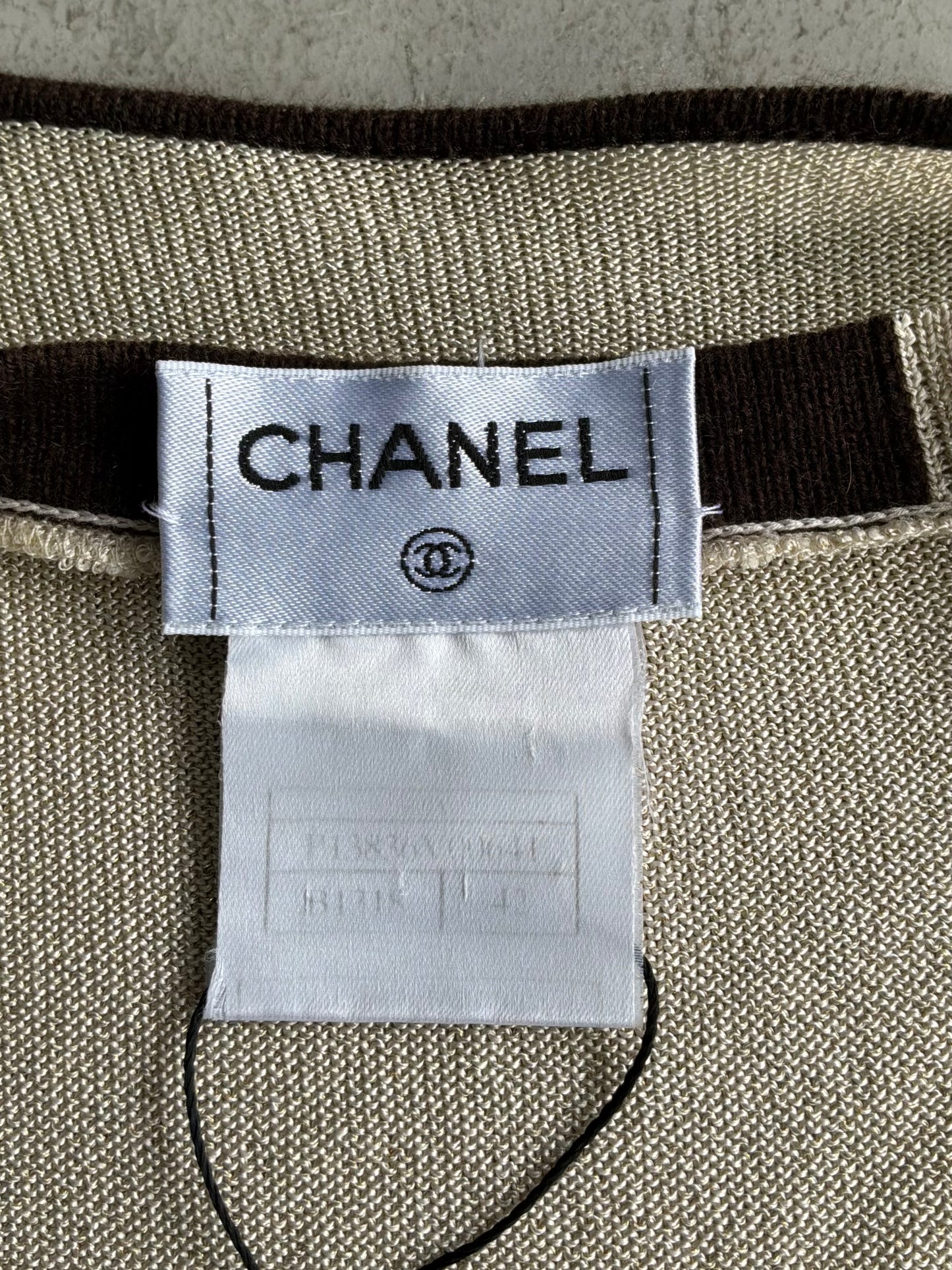 Chanel 2 in 1 Tank and Cardigan Set