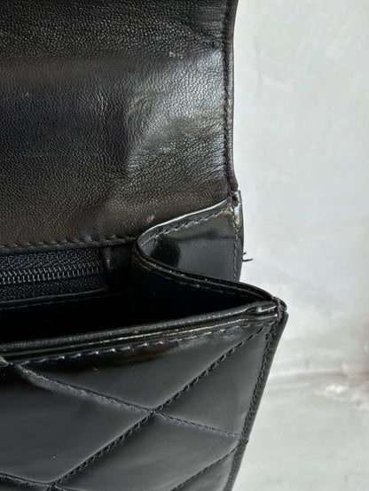 90’s Chanel Patent Leather Briefcase