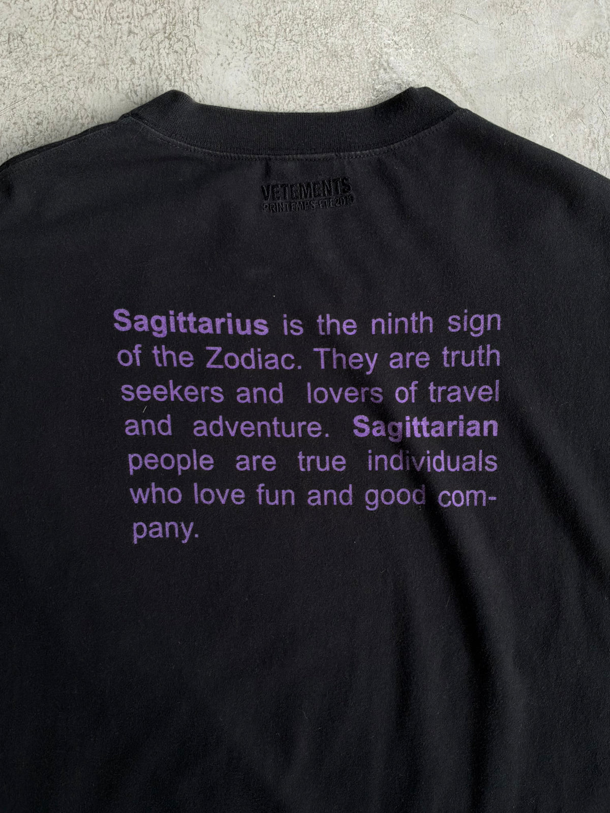 Vetements Sagitarrius Zodiac Tee