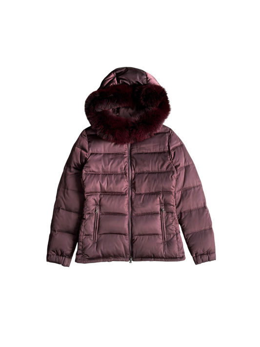 Prada Womens  Rabbit Fur Puffer Jacket