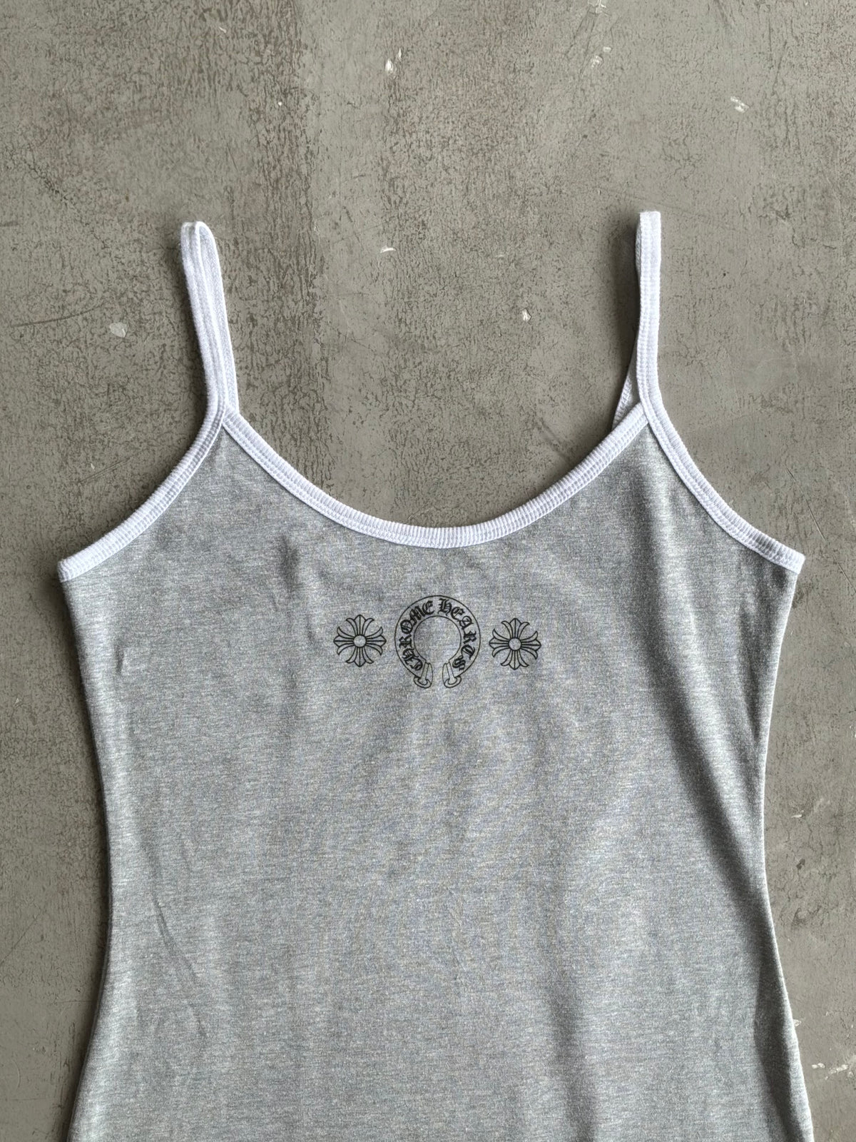 Chrome Hearts Three Logo Gray Mini Dress
