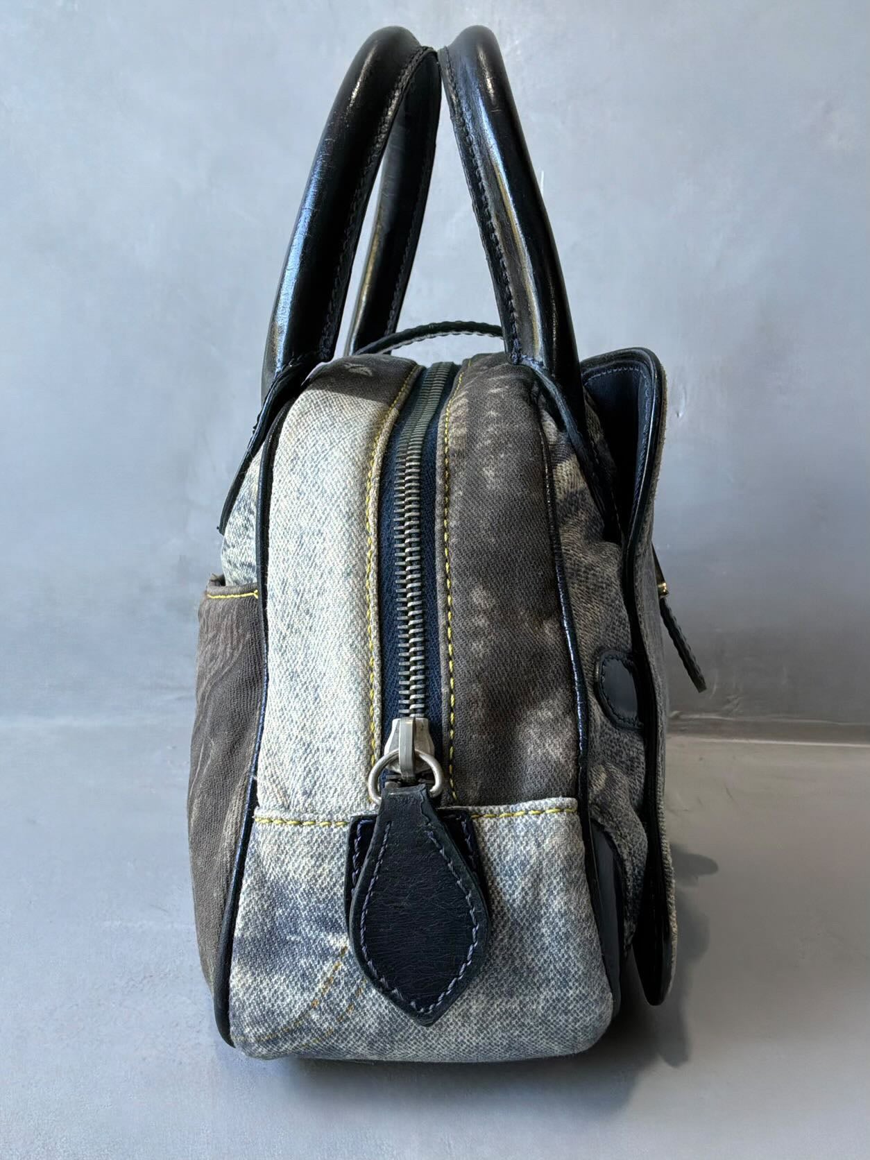 Dior Denim Speedway Saddle Bowler Bag