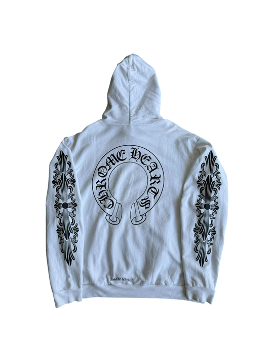 Chrome Hearts Floral Horseshoe Logo Pullover Hoodie