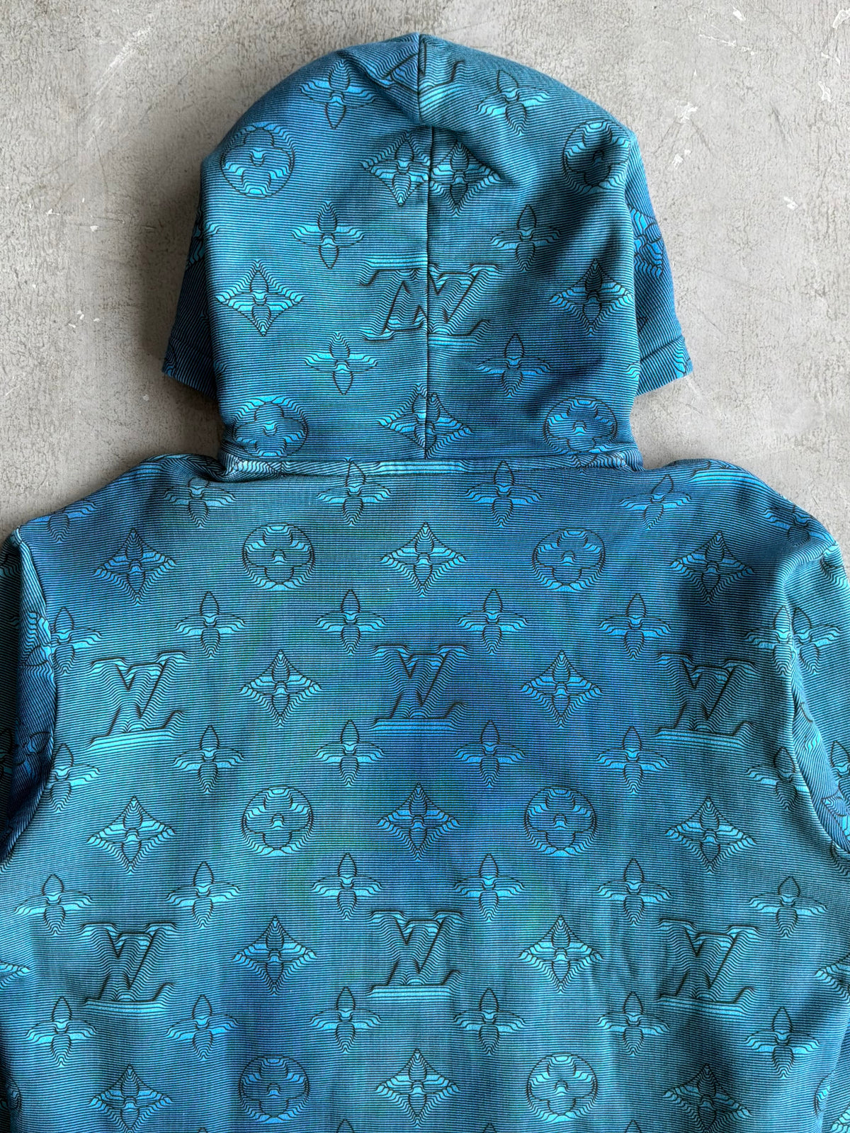 Louis Vuitton 2054 Blue Monogram Hoodie