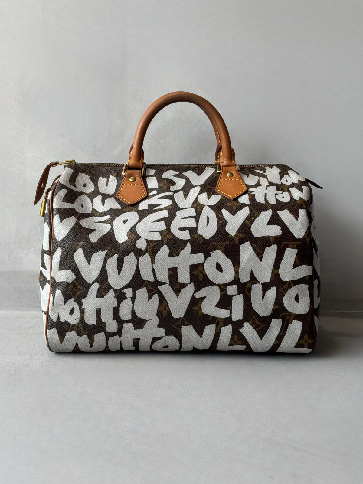 Louis Vuitton x Stephen Sprouse White Graffiti Speedy 30 Bag