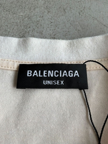 Balenciaga Embroidered Chest Logo Tee