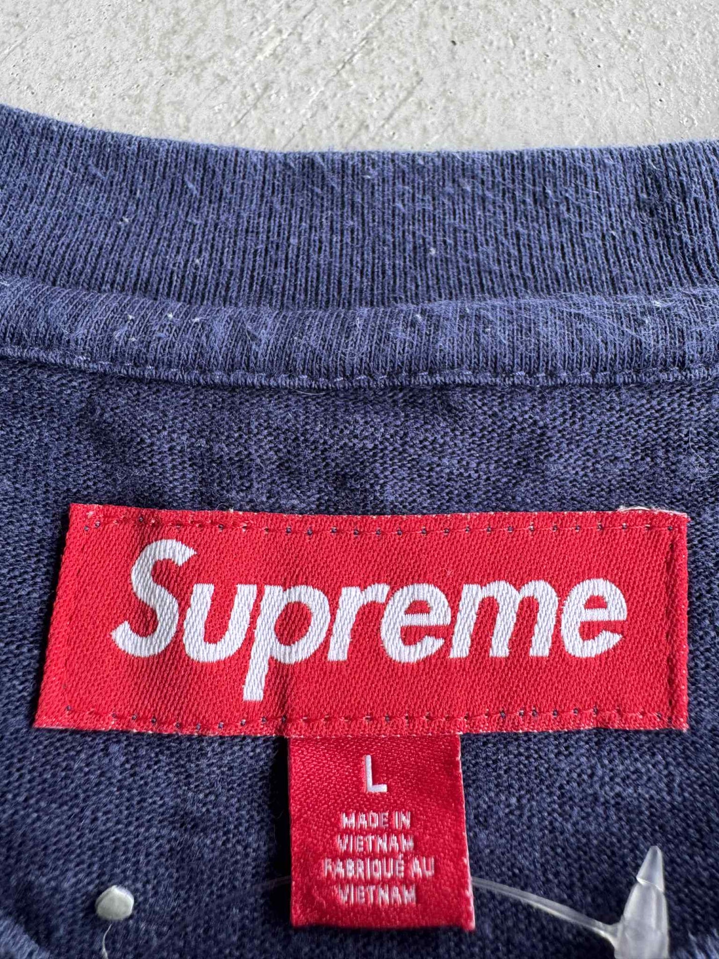 Supreme Pocket Tee Blue shirt