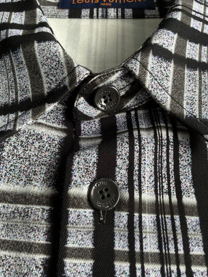 Louis Vuitton FW23 Blurry Vision Landscape Check Jacket