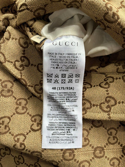 Gucci Tan Monogram Reversible Jacket