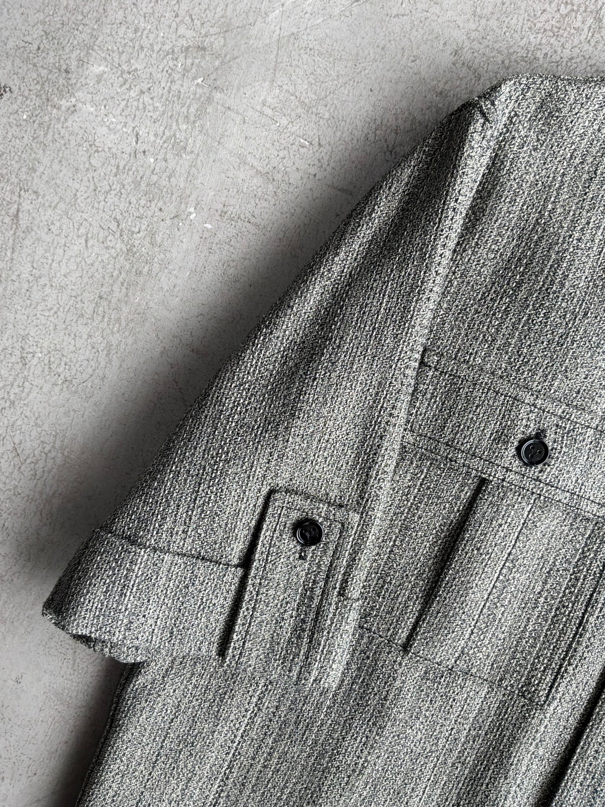 Bottega Venetta Tweed Short Sleeve Shirt