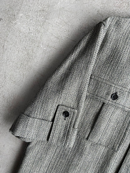 Bottega Venetta Tweed Short Sleeve Shirt