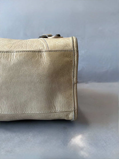 Balenciaga Classic City Beige Lambskin Bag