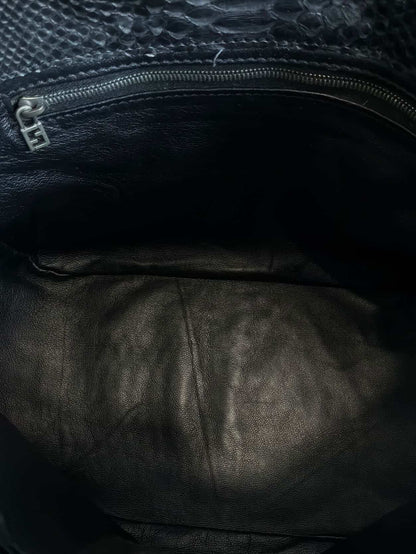 Fendi Python Double Flap Mamma Baguette Bag