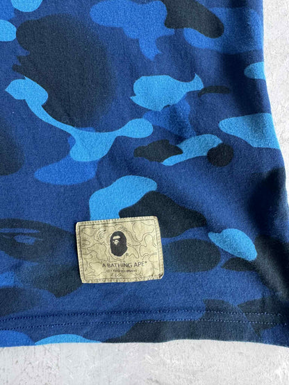 Bape Soldier Blue Camou Tee