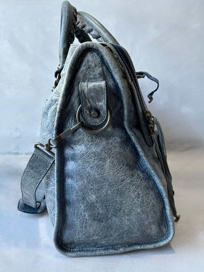 Balenciaga Classic City Navy Lambskin Bag
