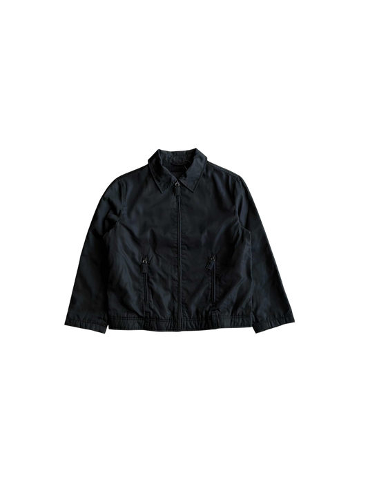 Prada Black Nylon Harrington Jacket