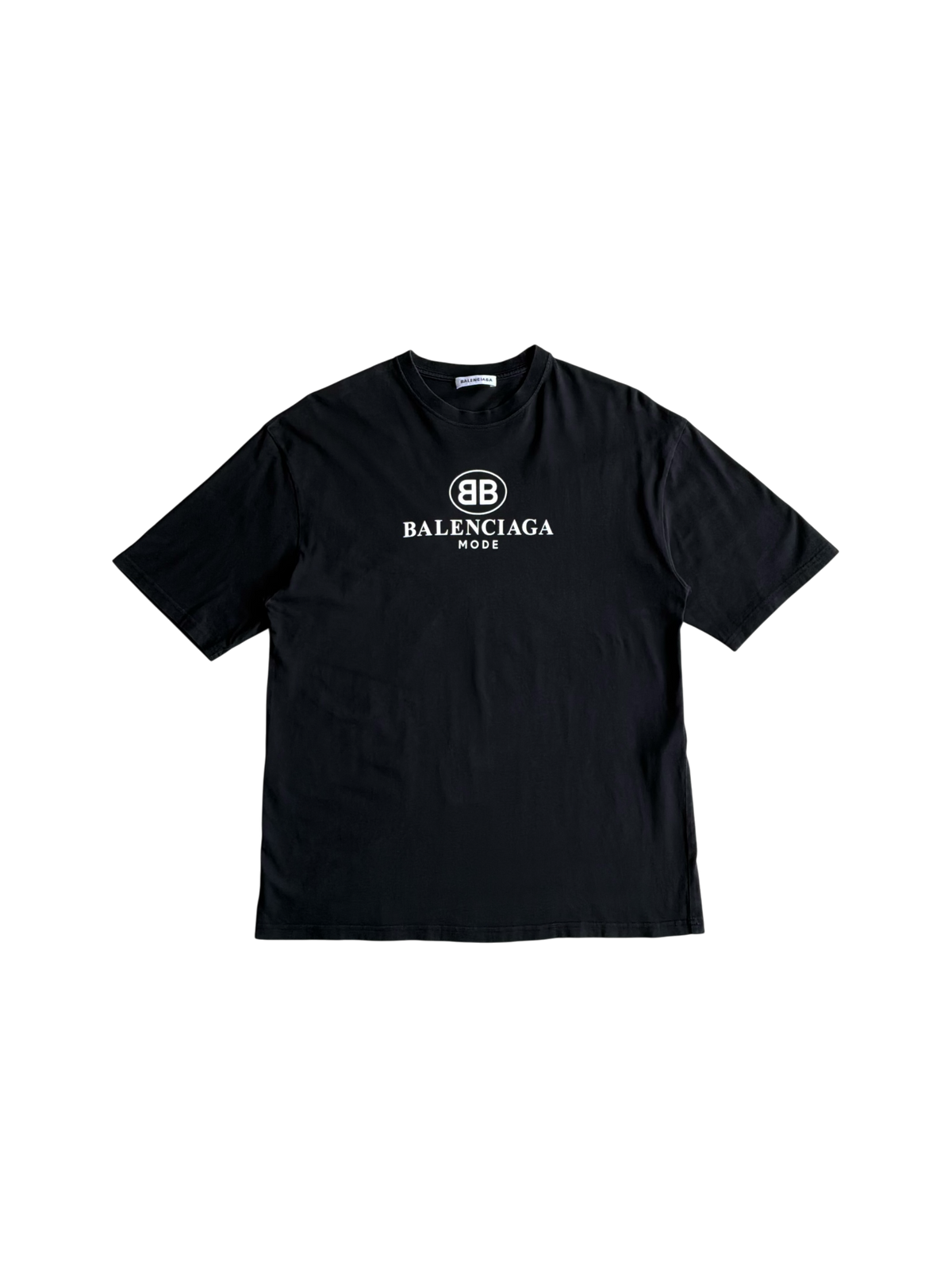 Balenciaga Mode Script Black Tee