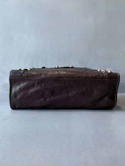 Balenciaga Classic City Giant 12 Choco Brown Lambskin Bag