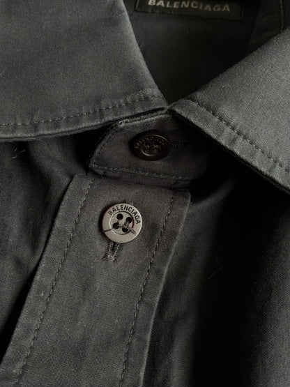 Balenciaga Chest Script Polo Button Down