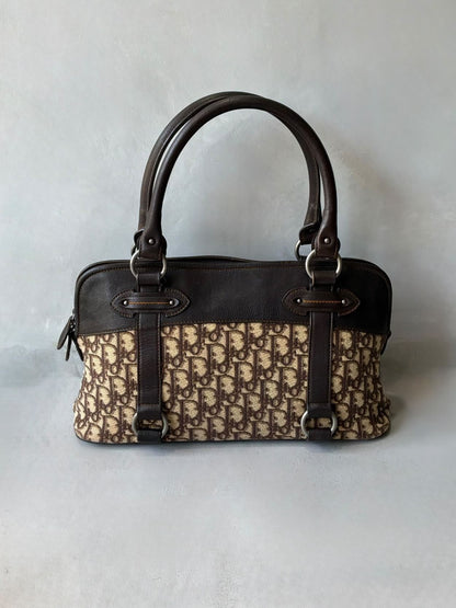 Dior Trotter Leather Boston Bag