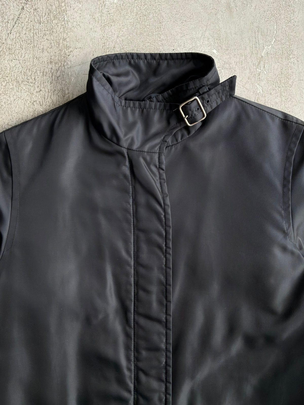 Prada Neck Back Plate Trench Coat