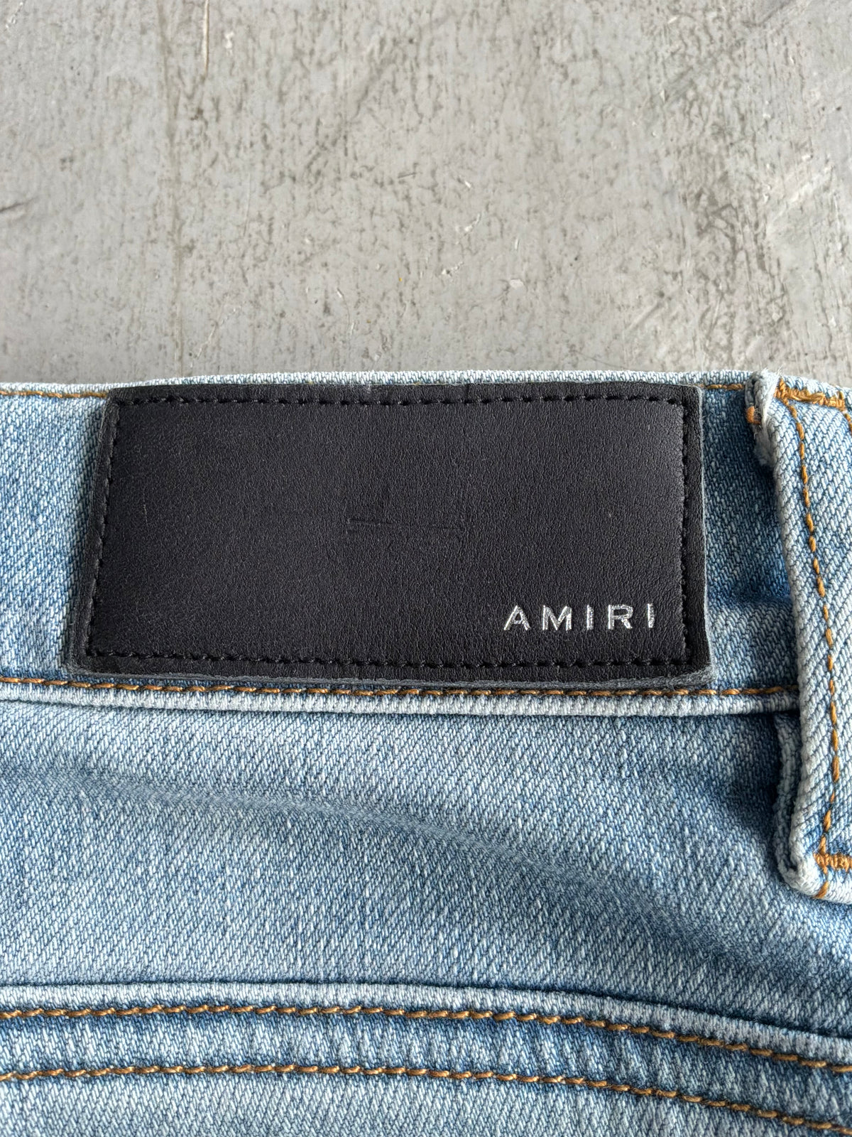 Amiri Light Washed Open Ankle Denim Pants