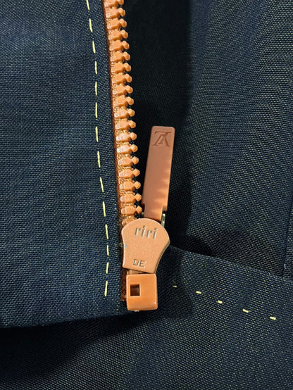 Womens Louis Vuitton Satin Orange Button Jacket
