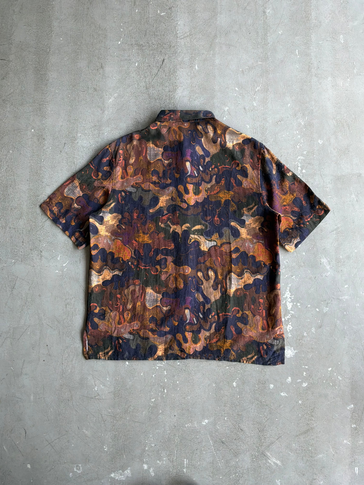 Dior X Peter Doig Oblique Camouflage Silk Shirt