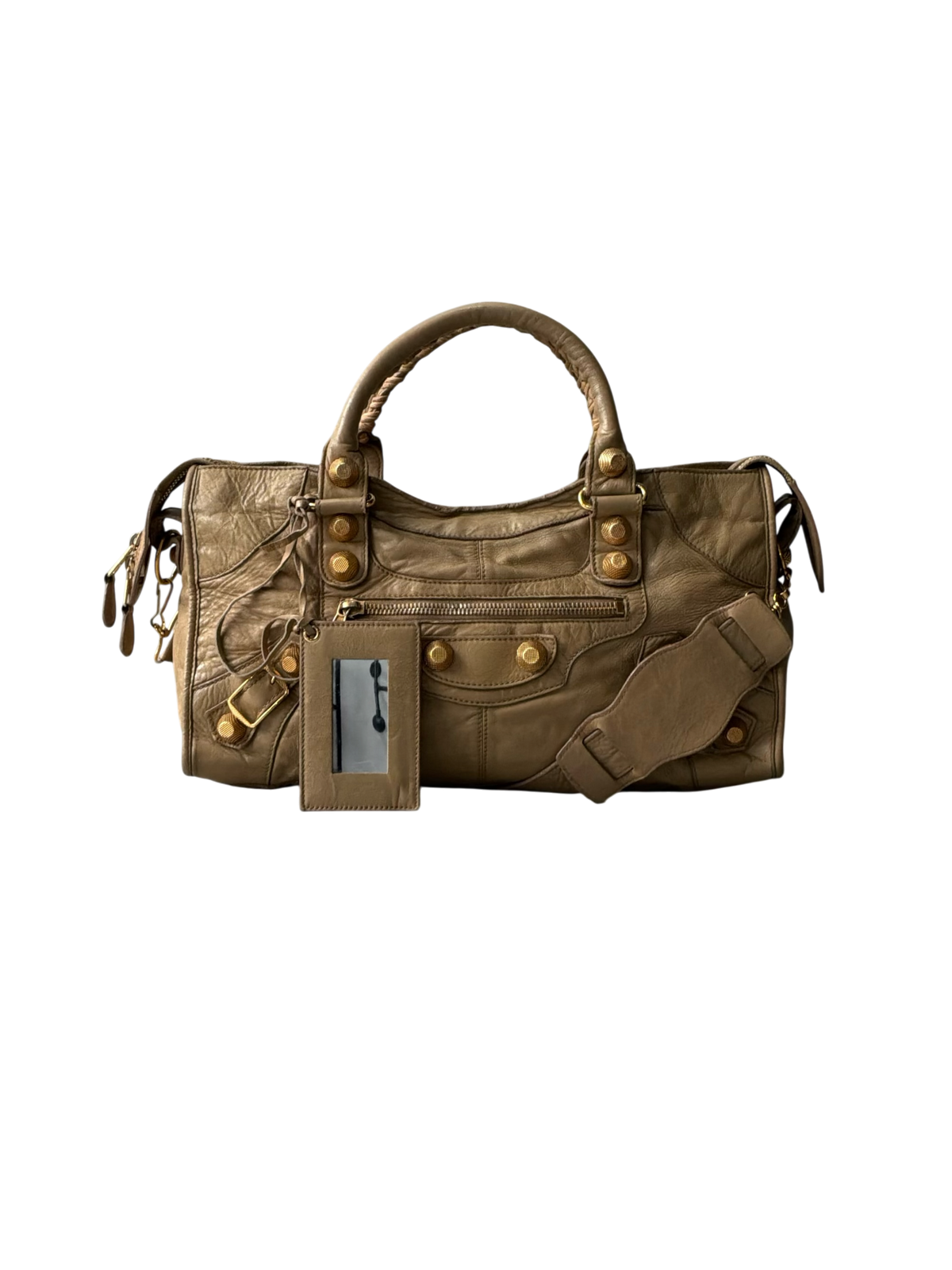 Balenciaga Part Time Old Chevre Beige Giant 21 Lambskin Bag