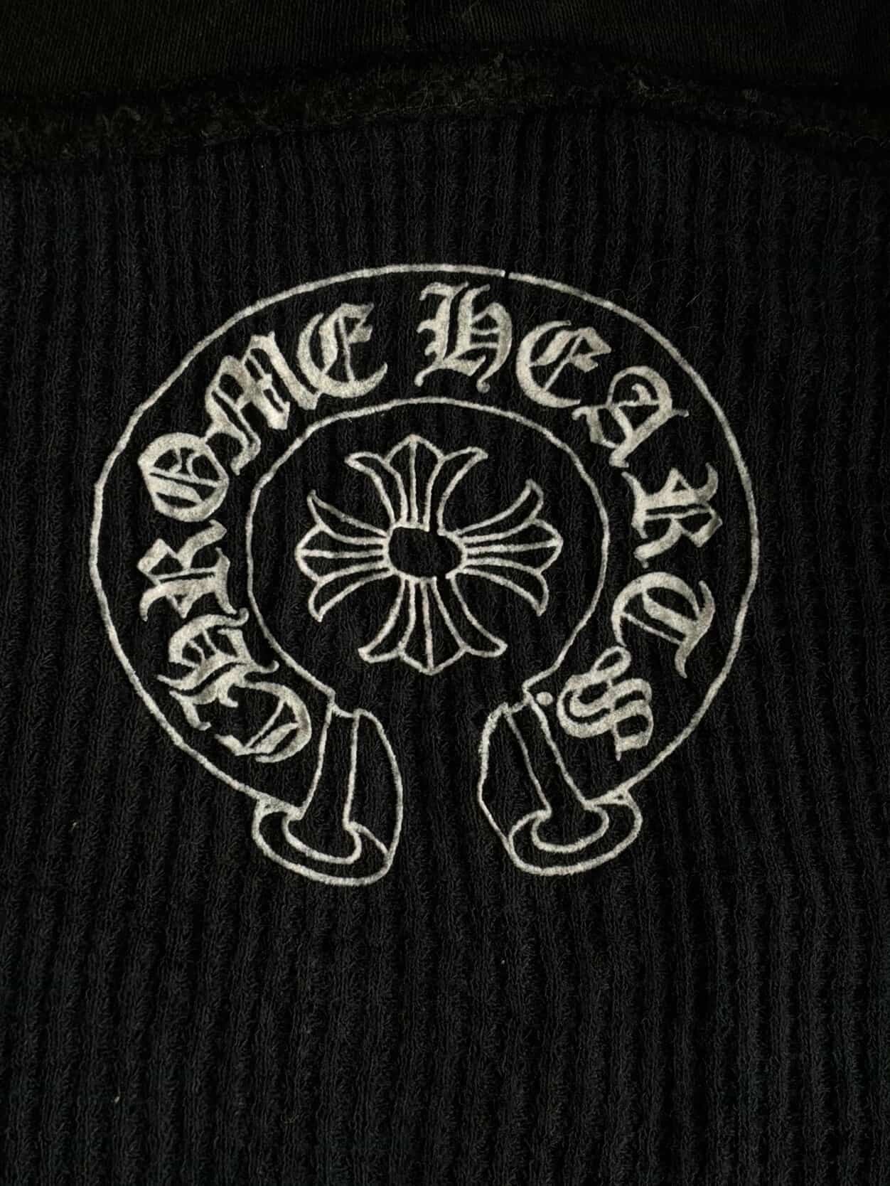 Chrome Hearts Vintage Red Cemetery Thermal Zip Hoodie