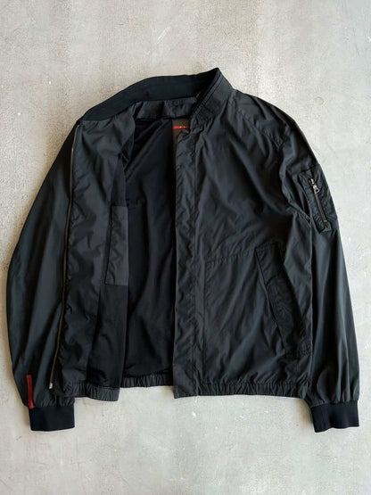 Prada Nylon Padded Bomber Jacket