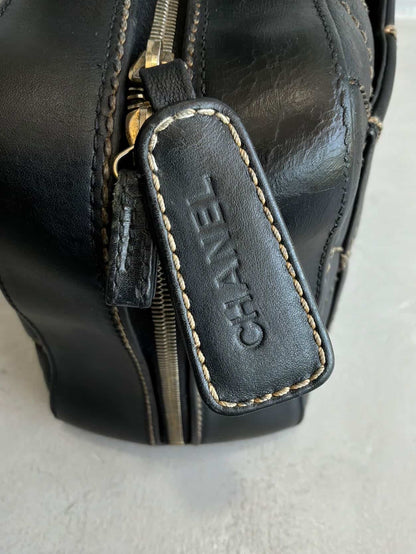 2002 Chanel Quilted Lambskin Boston Bag