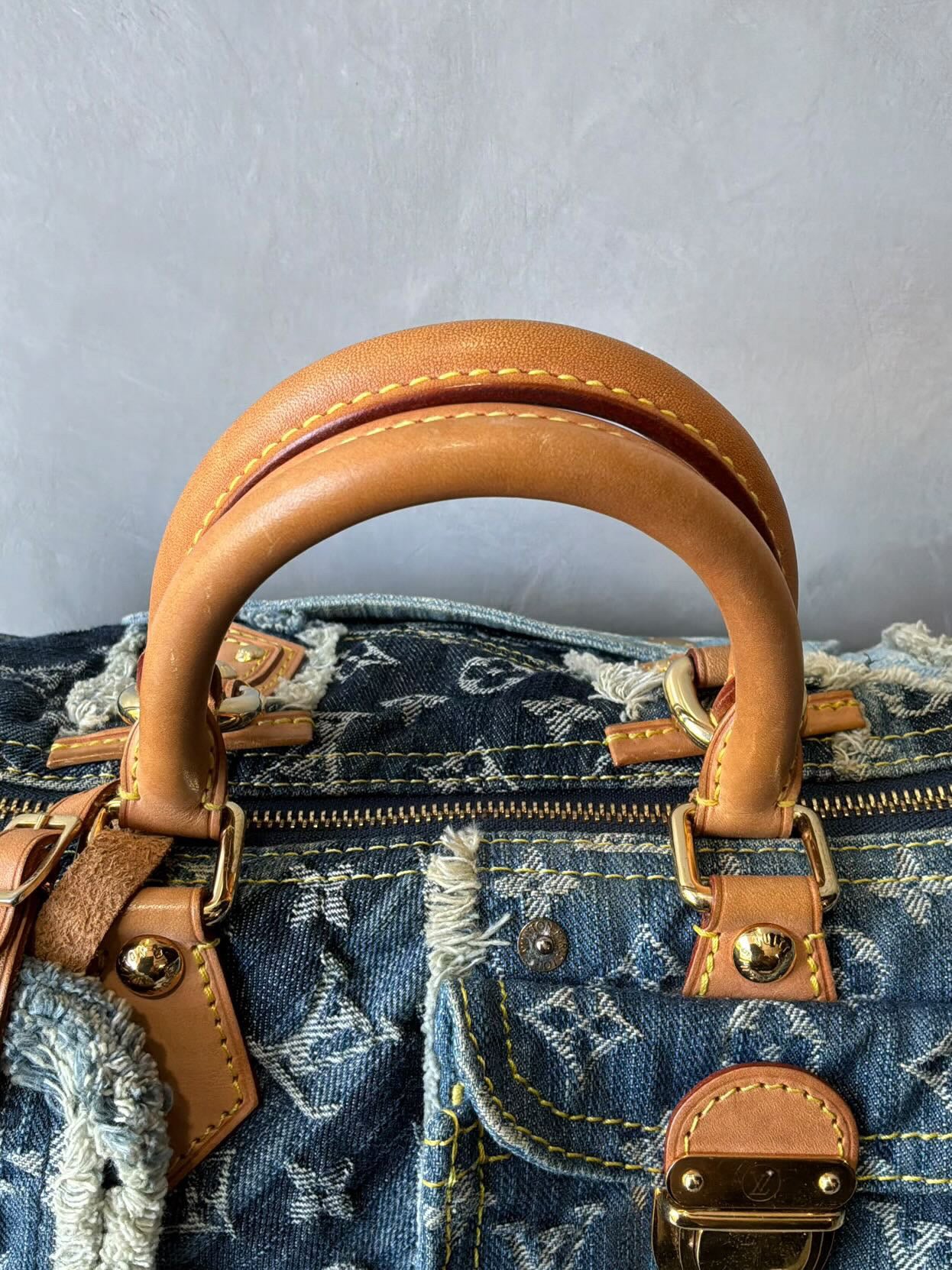 Louis Vuitton Denim Patchwork Speedy 30