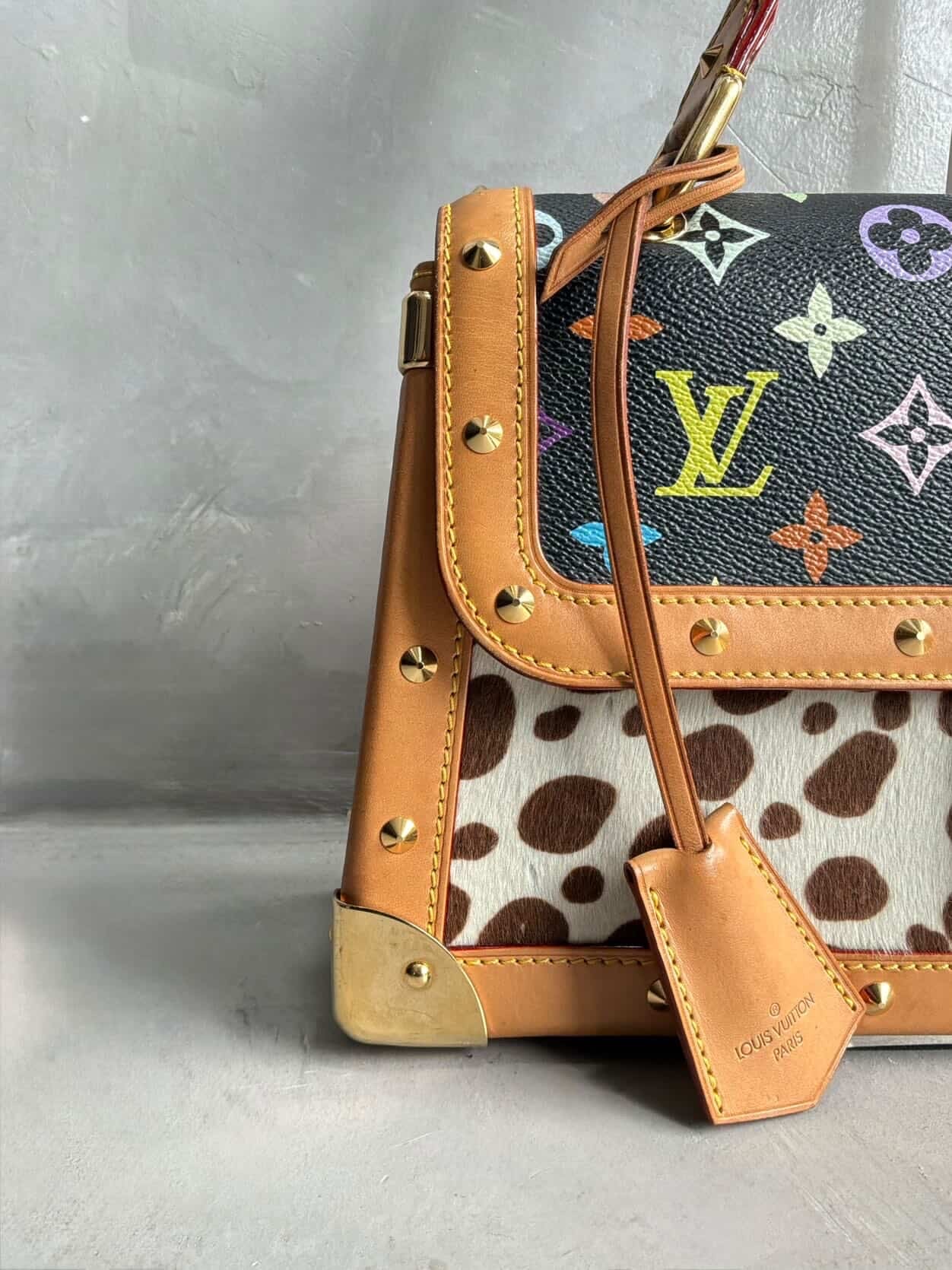 RARE Louis Vuitton X Murakami Dalmatian Ponyhair SAC Rabat Shoulder Bag
