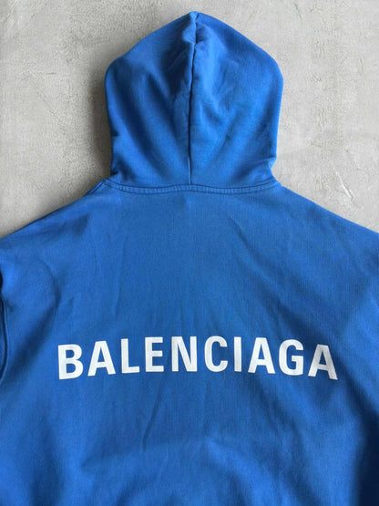 Balenciaga Script Back Logo Hoodie