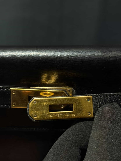 1984 Hermes Kelly Box 32 N Circle Stamp