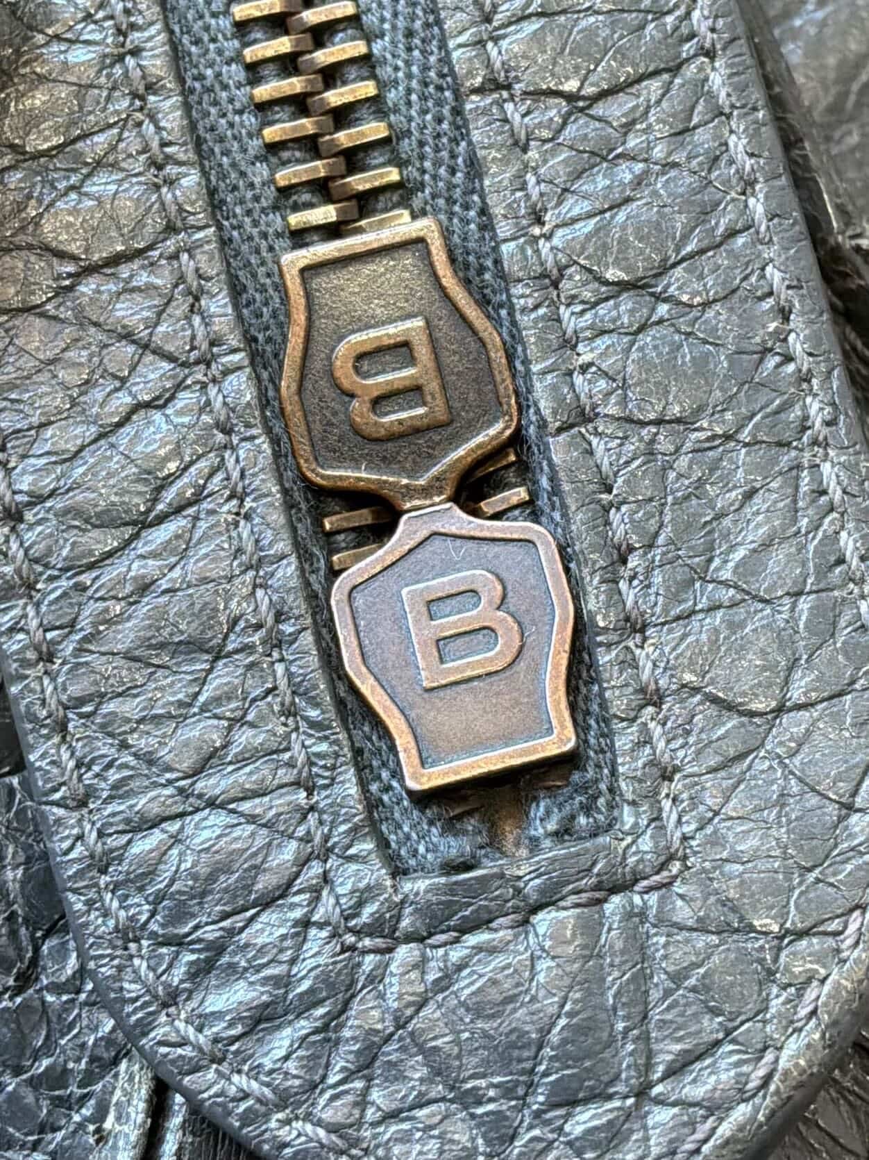 Balenciaga City Part Time Dark Gray Lambskin Bag