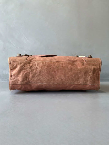 Balenciaga City Classic Giant 21 Salmon Pink Lambskin Bag