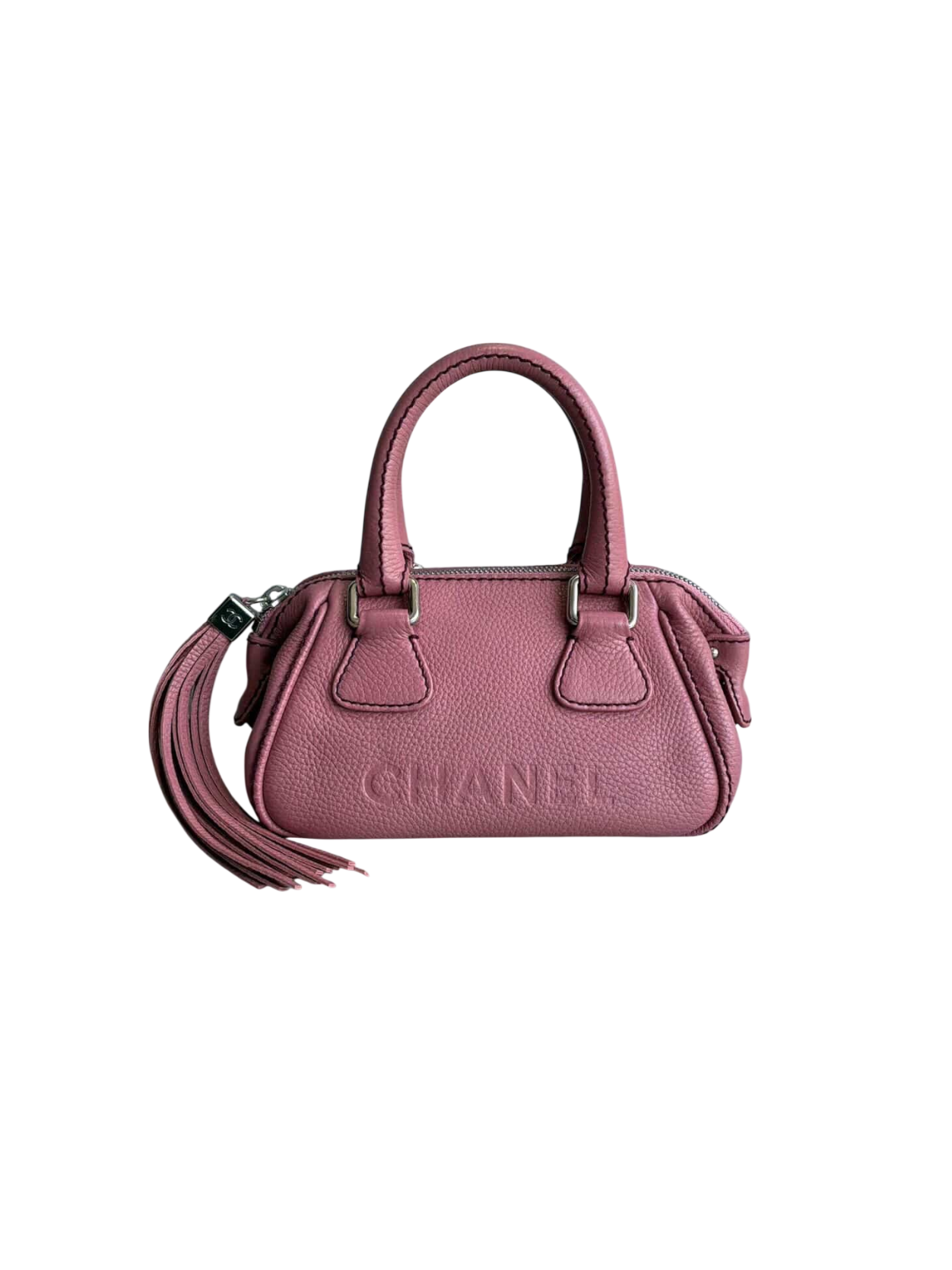 Chanel LAX Tassel Caviar Mini Bowler Bag